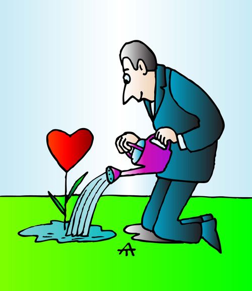 Man Gardening Love
