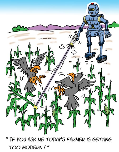 'If you ask me today's farmer is getting too modern.'