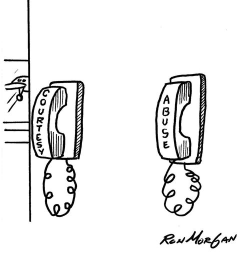 Airport phones: Courtesy and Abuse.