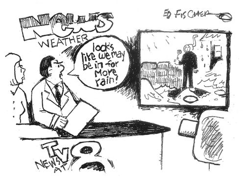 "Looks like we may be in for more rain!"