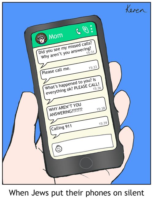 When Jews put their phones on silent