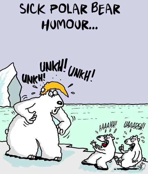 Sick polar bear humour...