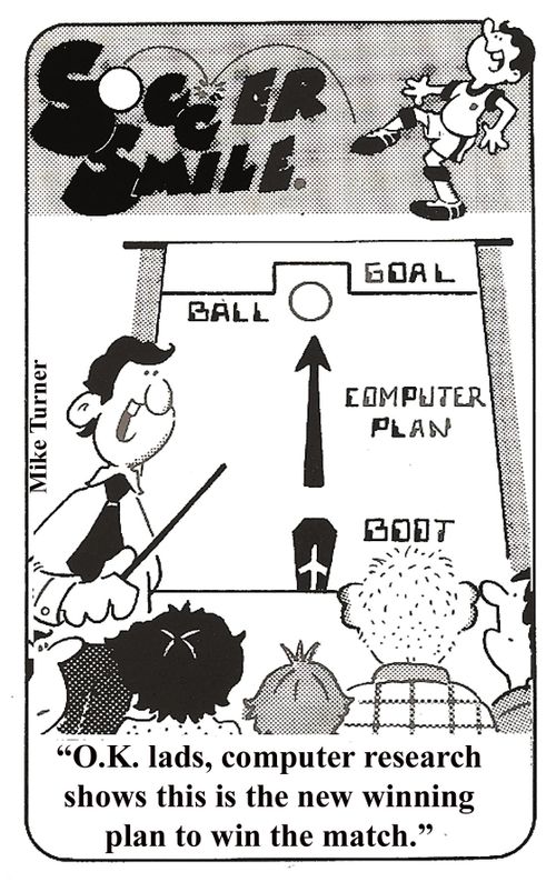 'O.K. lads, computer research shows this is the new winning plan to win the match.'