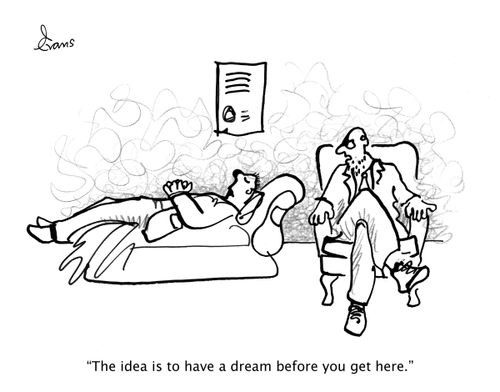 "The idea is to have a dream before you get here."
