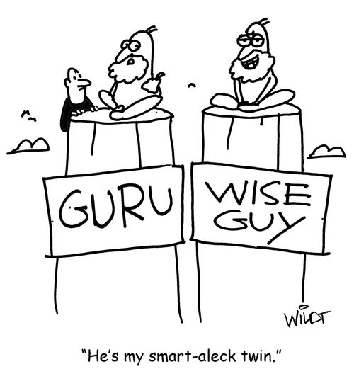 "He's my smart-aleck twin."