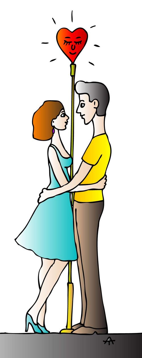 A young couple in love.