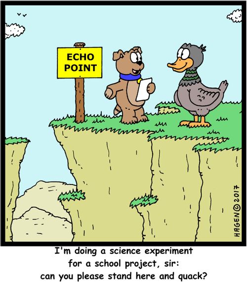 "I'm doing a science experiment for a school project, sir: can you please stand here and quack?"