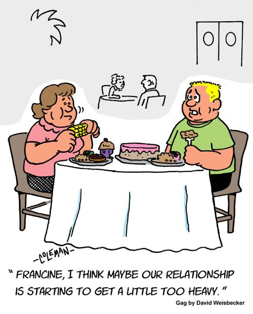 "Francine, I think maybe our relationship is starting to get a little too heavy."