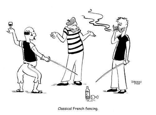 "Classical French fencing."