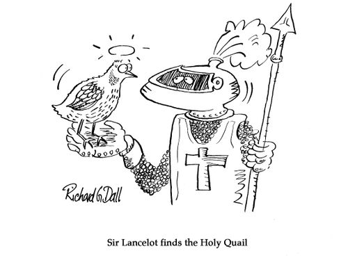 Sir Lancelot finds the Holy Quail