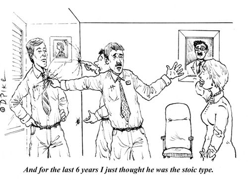 "And for the last 6 years I just thought he was the stoic type."