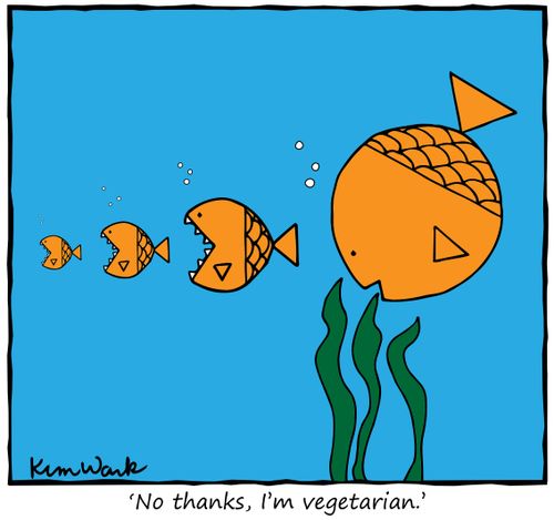 "No thanks, I'm vegetarian."