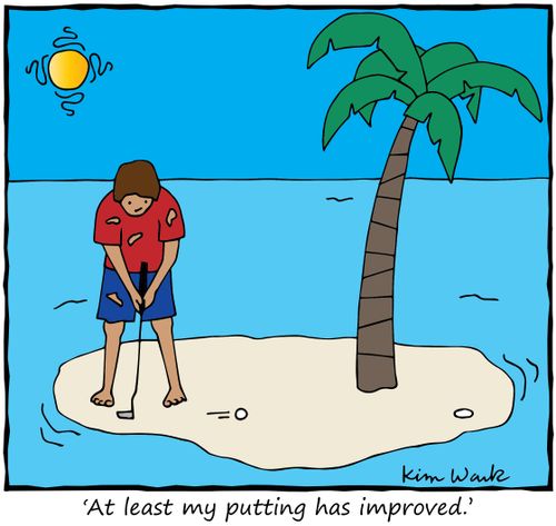 "At least my putting has improved."