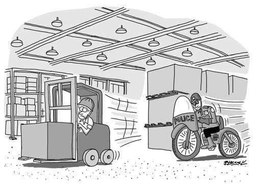 Speeding Forklift