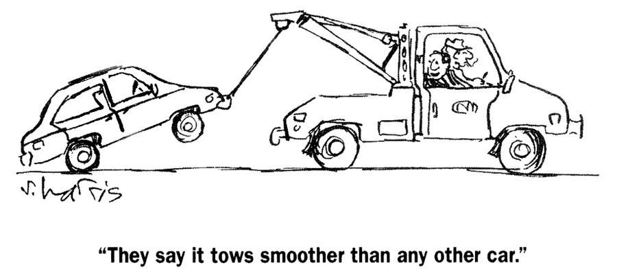 "They say it tows smoother than any other car."