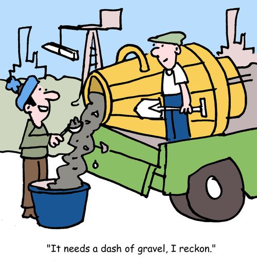 "It needs a dash of gravel, I reckon."