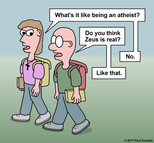 "What's it like being an atheist?"