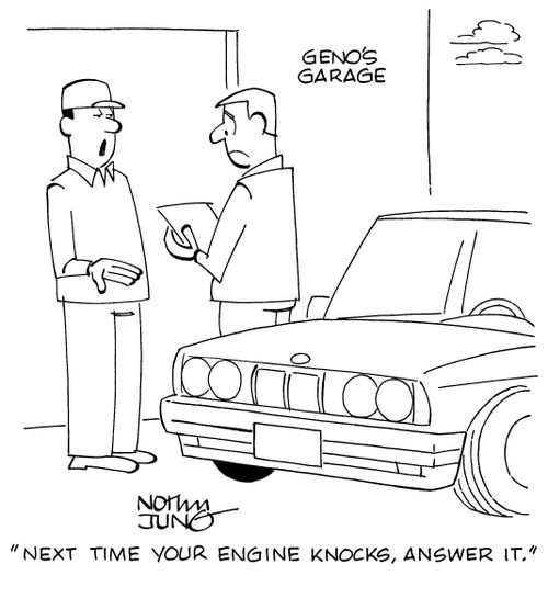 "Next time your engine knocks, answer it."