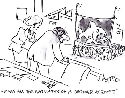 "It has all the earmarks of a takeover attempt."