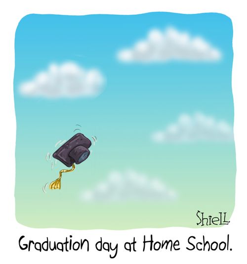 "Graduation day at Home School."