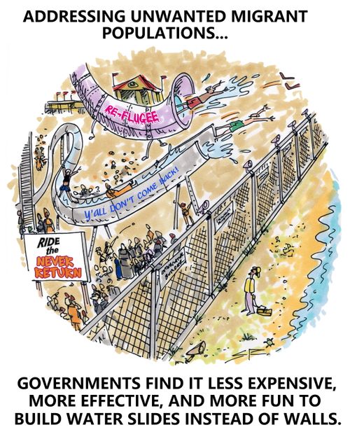 Refugee Water Slides