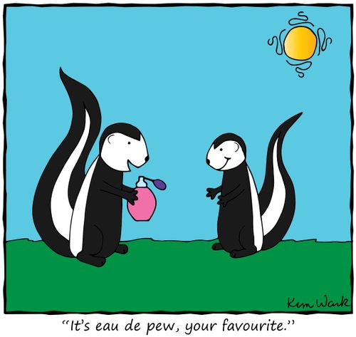 "It's eau de pew, your favourite."