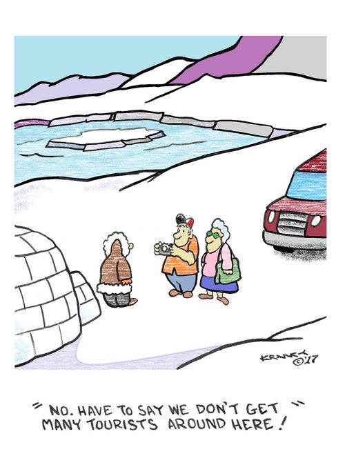 "No. Have to say we don't get many tourists around here!"