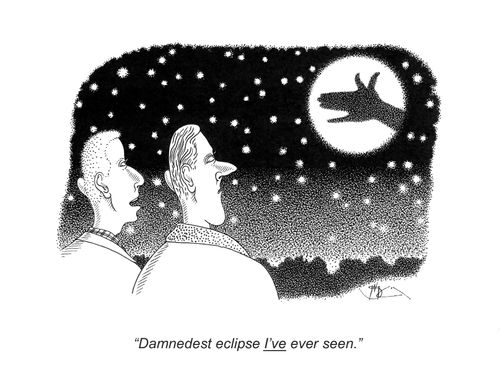 "Damnedest eclipse I'VE ever seen."