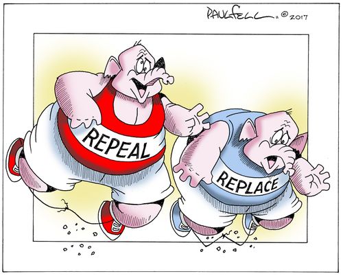 The GOP repeal and replace plan trips them up.