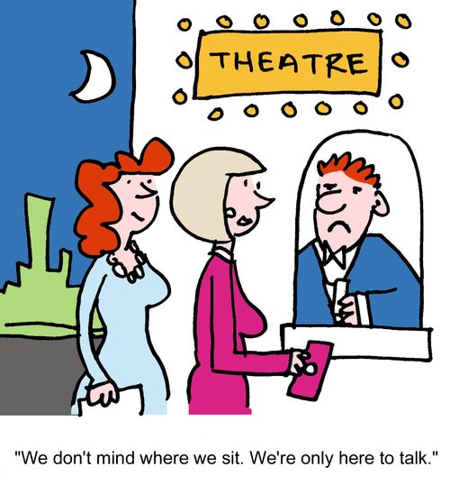 "We don't mind where we sit. We're only here to talk."