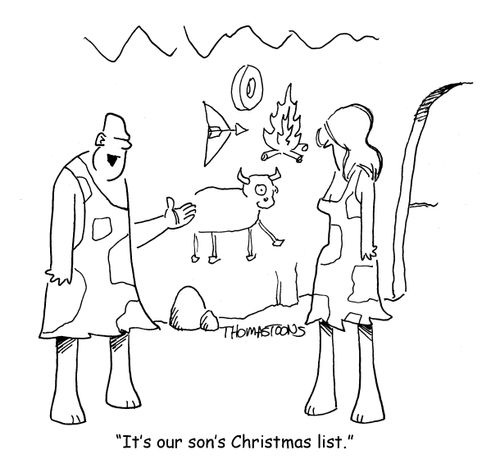 "It's our son's Christmas list."