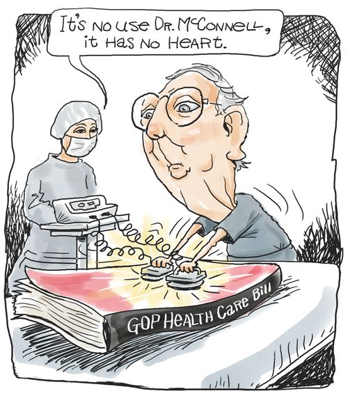 "It's no use, Dr. McConnell, it has no heart."