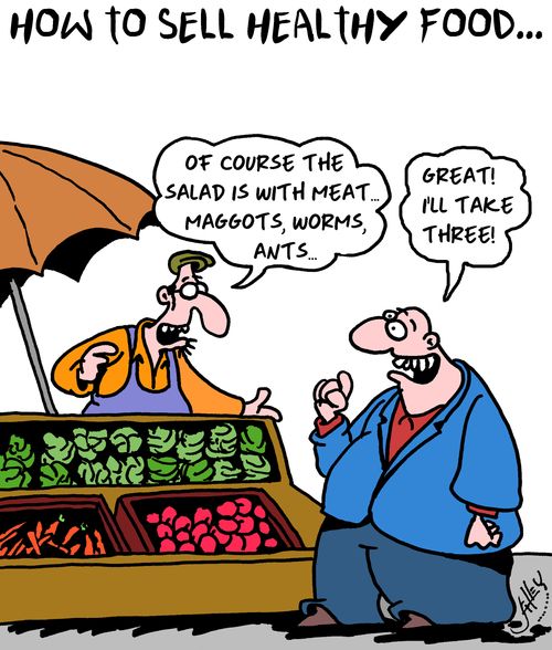 How to sell healthy food...
