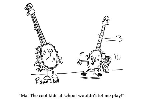 "Ma! The cool kids at school won't let me play!"