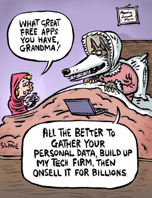 "What great free apps you have, grandma!"