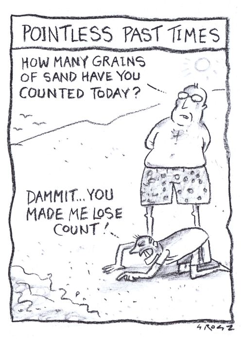 Pointless Past Times: Counting grains of sand