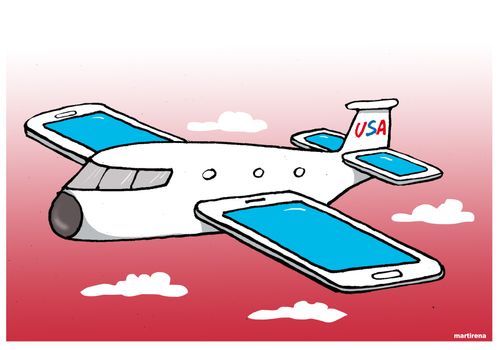 US bans laptops and mobiles on planes