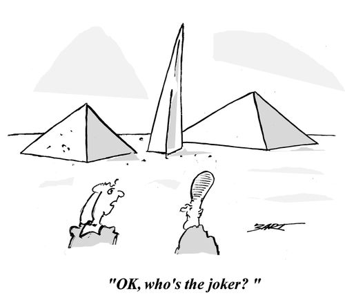 "OK, who's the joker?"