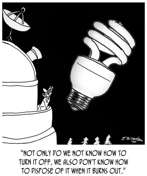 "Not only do we not know how to turn it off, we also don't know how to dispose of it when it burns out."
