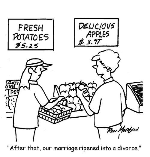 "After that, our marriage ripened into a divorce."