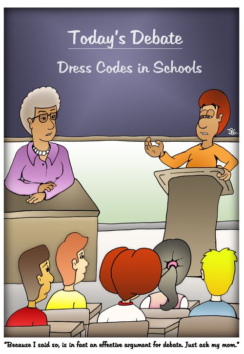 "Because I said so, is in fact an effective argument for debate. Just ask my mom."