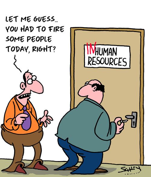 "Let me guess...you had to fire some people today, right?"
