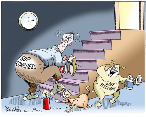 GOP Congress is about to fall victim to the 2017 elections.