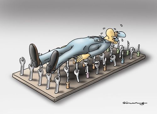 Workers rest