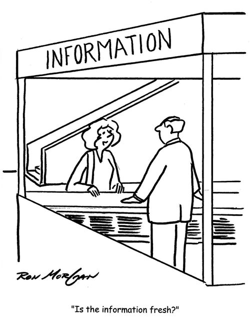 "Is the information fresh?"