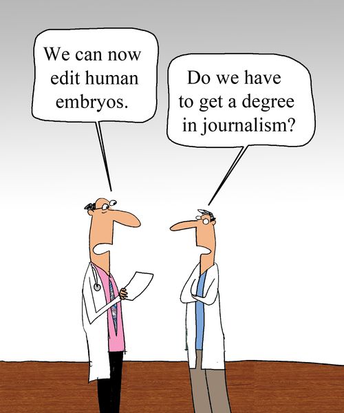 "We can now edit human embryos." 