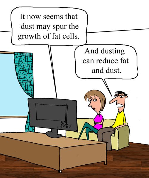 "It now seems that dust may spur the growth of fat cells."