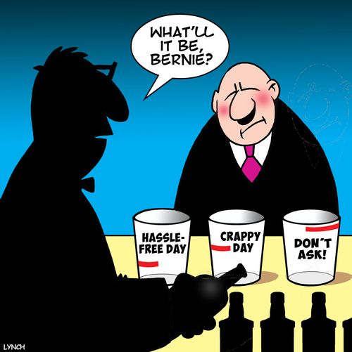 "What'll it be, Bernie?"