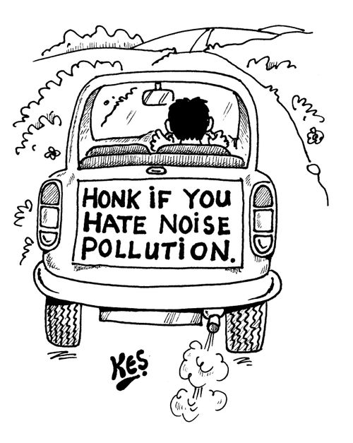 Honk if you hate noise pollution.