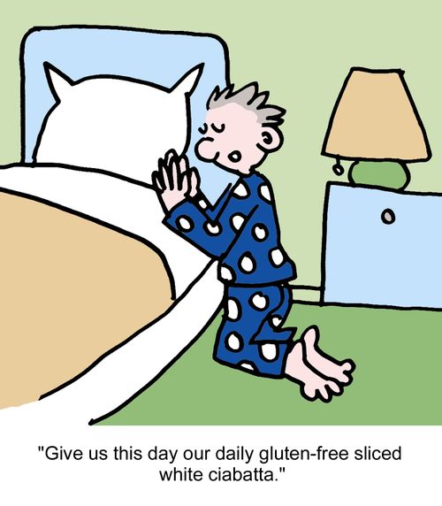 "Give us this day our daily gluten-free sliced white ciabatta."